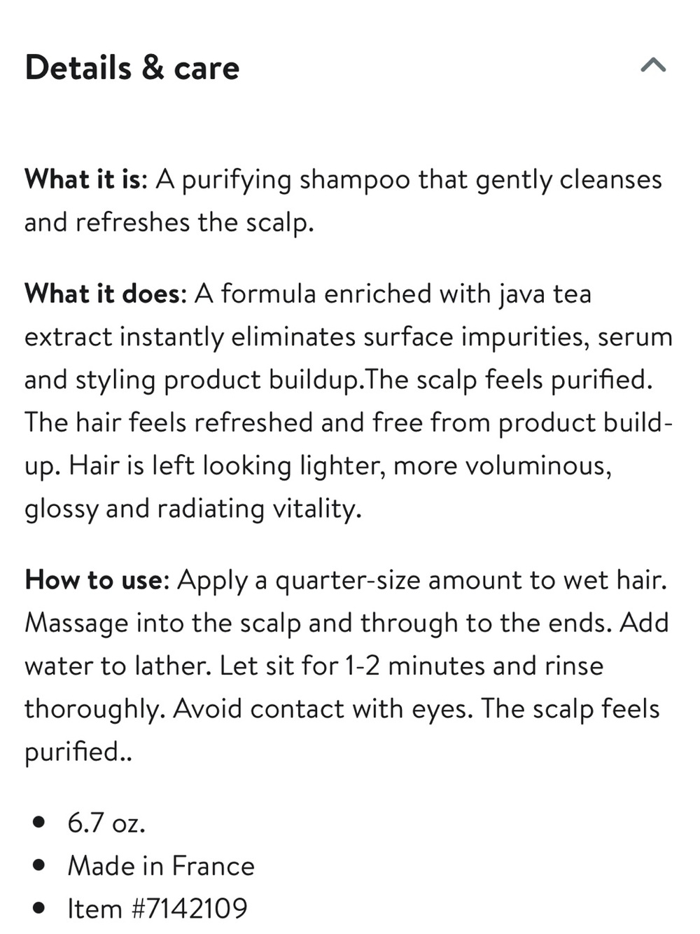 SISLEY PARIS Gentle Purifying Shampoo With Java Tea Extract 200ml Sisley Shampoo - Picture 3 of 4